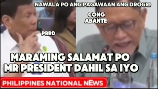 Ang pasasalamat ni Cong Abante Kay FPRRDbasteduterte [upl. by Guinna]