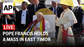 LIVE Pope Francis holds a Mass in East Timor [upl. by Pineda167]