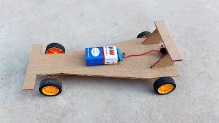 cardboard carhow to make a cardboard electric car at home [upl. by Annoval829]