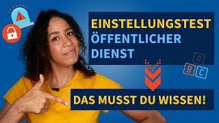 Einstellungstest Öffentlicher Dienst Das musst du wissen 2024 [upl. by Fasano170]