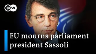 European Parliament President David Sassoli dies at 65  DW News [upl. by Ytsirhk]