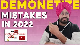 2022 मे ये गलतिया मत करना नहीं तो चैनल हो सकता है Demonetize  Sandeep Bhullar [upl. by Vasquez542]