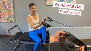 WONDERFUL DAY Pilates Straps soft and clip on easy pilates pilatesreformer straps [upl. by Acirea]