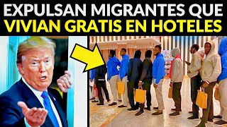 EEUU EXPULSA MIGRANTES QUE VIVÍAN GRATIS EN HOTELES [upl. by Derayne]