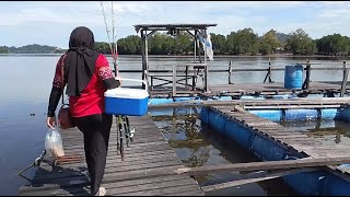 Mancing ikan di Karambunai fishing point [upl. by Nemajneb]