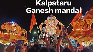 First Ganpati Aagman of 2023 in Warora Kalpataru Ganesh Mandal Warora [upl. by Nauqes193]