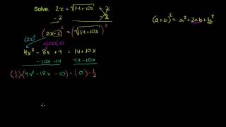 Extraneous Solutions for Radical Equations [upl. by Tymes]