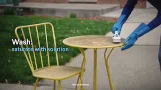 How to Clean Patio Furniture with Clorox Disinfecting Bleach [upl. by Vaughan387]