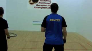 Racquetball Instruction Wide Angle Pass Forehand [upl. by Drannek571]