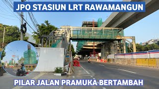 Update Pembangunan Jalur LRT Jakarta Fase 1B VelodromeManggarai Zona 1 27102024 [upl. by Lamarre]