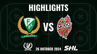 Highlights från Färjestad  MoDo SHL OMGÅNG 13 [upl. by Boys]