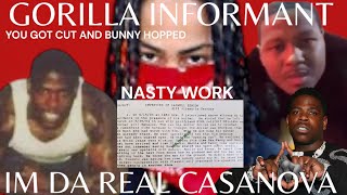 CASANOVA 2X GORILLA BLOOD INFORMANT EXPOSED VALID PAPERWORK amp VIOLATED IN FEDERAL CUSTODY KAY FLOCK [upl. by Beare]