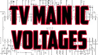 882188238873889188938895 IC PINOUT amp voltages  TV REPAIR  MAIN IC VOLTAGES [upl. by Nichani149]