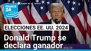 quotQuiero agradecer a Estados Unidos por darme el honor de ser su 47º presidentequot Donald Trump [upl. by Issak]