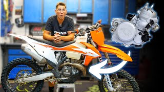 Im Turning this KTM 4 Stroke Into a 600cc 2 Stroke [upl. by Zantos109]