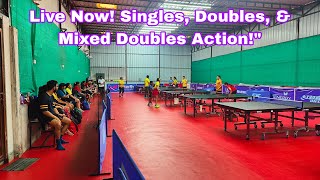 R Table Tennis Square League LIVE Singles Doubles amp Mixed Doubles Showdown subscribe [upl. by Harald]