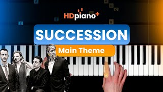 Succession Main Theme  COMPLETE PIANO TUTORIAL [upl. by Sualohcin]