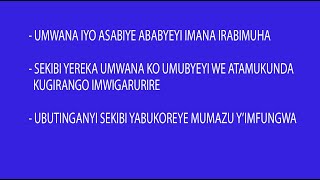 IMANA YUMVA UMWANA IYO ASABIRA ABABYEYI GUHINDUKA PART 2 [upl. by Aisiram393]