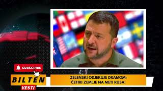 ZELENSKI ODJEKUJE DRAMOM ČETIRI ZEMLJE NA METI RUSA [upl. by Ledah]