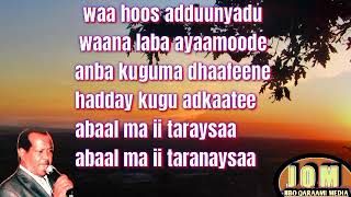 xasan aadan samatar HEESTII sidaan ahay agoonlay kbnlyrics [upl. by Amsa]