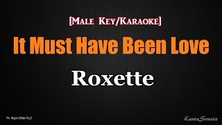 It Must Have Been Love MALE KEY  Roxette Karaoke Version [upl. by Annairoc]