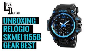 Unboxing Skmei 1155B  Gear Best [upl. by Ahseenak]