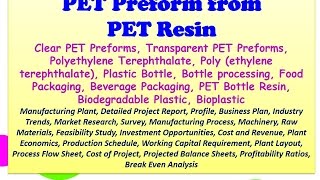 PET Preform from PET Resin  Clear PET Preforms  Transparent PET Preforms Manufacturing Plant [upl. by Nahtanhoj22]