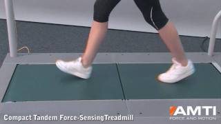 AMTI Compact Tandem ForceSensing Treadmill [upl. by Kauslick45]