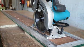 Make A Circular Saw Guide Track  DIY Cutting Guide For Circular Saw [upl. by Ihsar]