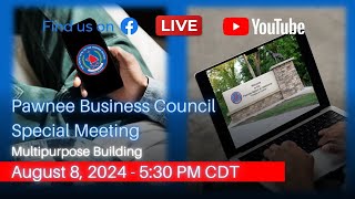 Pawnee Business Council Special Meeting [upl. by Georgina]