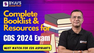 Complete Booklist amp Resources for CDS 2024 Exam  Best Books for CDS Exam Preparation  CDS 2024 [upl. by Corley]