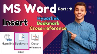 MS Words links l hyperlink bookmark cross reference links insert ms words [upl. by Adalbert]