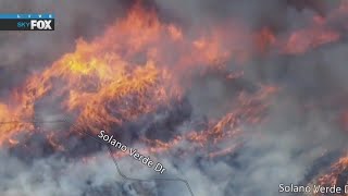 Fire grows in Ventura County [upl. by Edyaj]