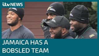 Jamaican bobsleigh team heading to Winter Olympics  ITV News [upl. by Lyckman774]