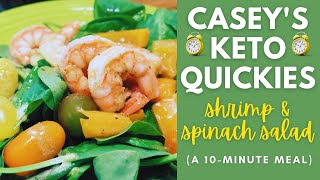 Shrimp amp Spinach Salad A quick amp easy meal [upl. by Pinkham720]