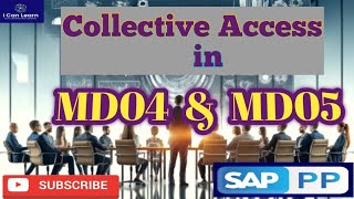 what Collective access in SAP MRP t codes MD04 and MD05 [upl. by Ellennod79]