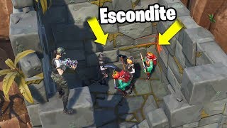 ESCONDITE en TEMPLO TOMATE 🤣😂  El Escondite en Fortnite [upl. by Mcwilliams]