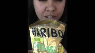 Quick review of Haribo Sour Gold Bears [upl. by Ahsauqram479]