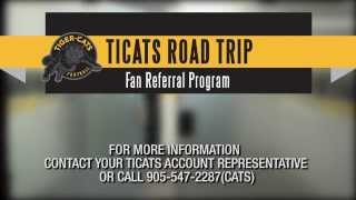 Ticats Road Trip Fan Referral Program [upl. by Aramahs548]