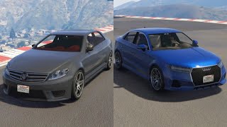 GTA 5 Tailgater S vs Schafter V12  Race [upl. by Adnim]