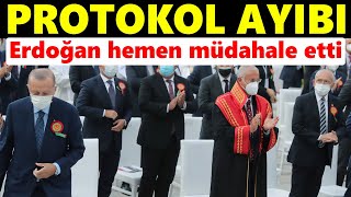 Erdoğan hemen müdahale etti Protokol ayıbı [upl. by Susette]