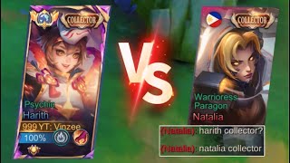 FINALLY I MET NATALIA COLLECTOR SKIN Warrioress Paragon WHO WILL WIN MLBB [upl. by Cassi]