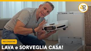 ROBOT ASPIRAPOLVERE e LAVAPAVIMENTI che SORVEGLIA CASA Recensione EzViz rs20 pro [upl. by Latreece625]