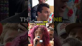 CHARLIE KIRK Mostly PEACEFUL DEBATE About BIBLE Turns HEATED Epic Meltdown shorts short god [upl. by Nissy]