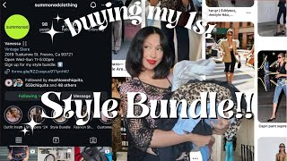 Buying my first style bundle ✦ Styling thriftedfashion thriftedstyle [upl. by Cammy505]