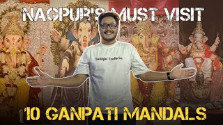 Nagpur Must Visit Top 10 Ganpati Mandals Part  1  Nagpur Ganpati Bappa Mandal [upl. by Nylteak912]