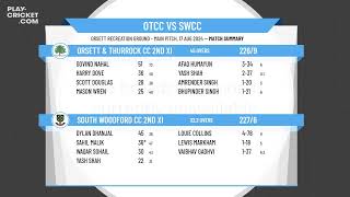 Orsett amp Thurrock CC 2nd XI v South Woodford CC 2nd XI [upl. by Yoshiko]