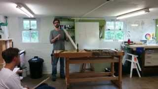 Chris Schwarz Summer School Marking dovetails [upl. by Avilys]