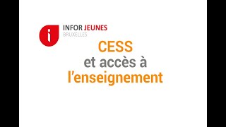 CESS et accès à lenseignement supérieur [upl. by Nnahs678]