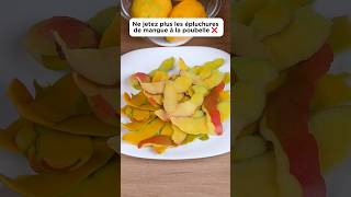 Ne jetez plus les épluchures de mangue❌ cooking recette delicious mango découverte pourtoi [upl. by Neukam]